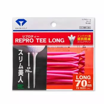 DAIYA GOLF Golf Tee Repro Tee Long Pink TE-432