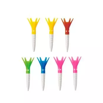 DAIYA GOLF Golf Tee Tomahawk Tee Short Total length 42mm B type (7 pieces) TE-508B (cup color)