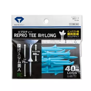 DAIYA GOLF Repro Tee Stepped Long Blue 40 TE-434