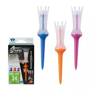 DAIYA GOLF Tee Aero Spark Tee 720 79mm Semi-Long TE-720