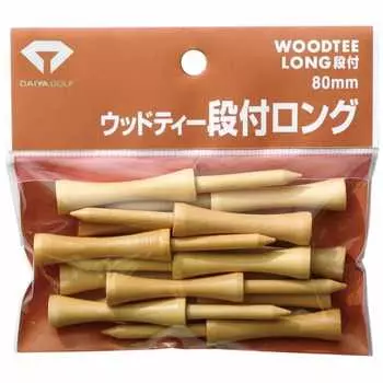 DAIYA Golf Tee Wood Tee Stepped Long TE-462