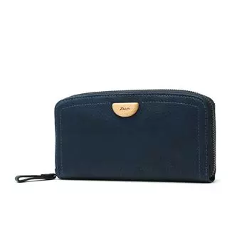 Dakota Havre Round Zipper Long Wallet Navy [Dakota]