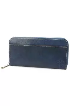 Dakota Leather Long Wallet Round Zipper 0035896 Fons Series Navy [Dakota] Women s DA-35896-60