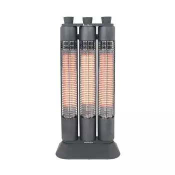 Дальний инфракрасный карбоновый широкий 3 основных левых и правых точечных светильника сохраняют тепло в широком оружейном металлическом [Yamazen] обогревателе, диапазон, трубки, 1200 Вт, осцилляция и