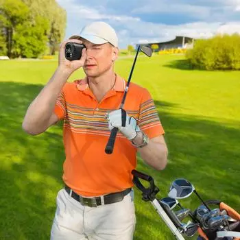 Дальномер для гольфа 800 м/1000 м/1200 м, 6-кратное увеличение, зарядка через USB, дальномер с наклонным расстоянием 1200m