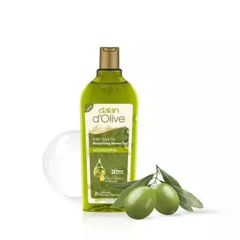 Dalan Pure Olive Oil Высокоувлажняющий питательный гель для душа (Аромат листьев травы) 400мл