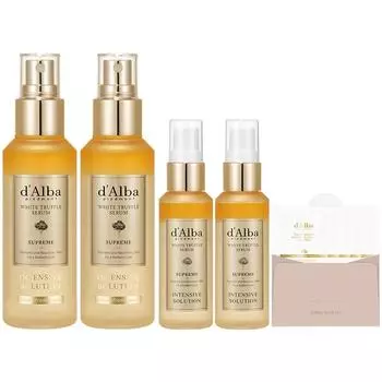 Dalba White Truffle Supreme Intensive Serum 100 мл x 2 шт. + 50 мл x 2 шт. + Очищающее средство 15 мл набор, 1 набор