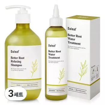 Dalif Chlorella Better Root Relaxing Hair Loss Relief Shampoo 500ml + Dalif Chlorella Better Root Hair Loss Relief Water Treatment 200ml, 3 sets