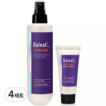 Dalif Glam Styling Hair Fixer 200 мл + Curl Cream 30 мл, 4 набора