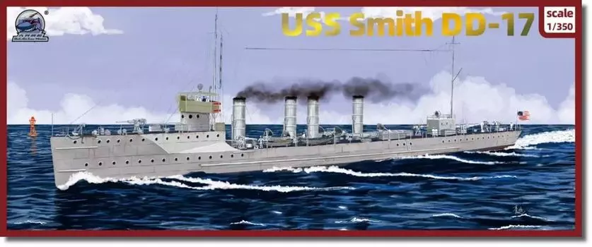 Daligejian Model Американская модель USS Smith из пластика 1/350 DD-17 DGM350DD-17 (Корабль)