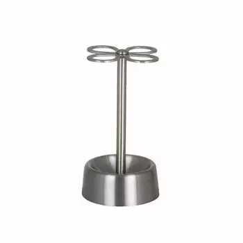 Dalton 4-Hole Toothbrush Holder Satin Finish Keeps Your Toothbrush Clean Toothbrush Holder Stand Stainless Steel Height 120mm Diameter 70mm CH03-H92