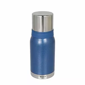 Dalton Thermos Vacuum Bottle Double Cup Blue Height 243 x Diameter 95mm VACUUM BOTTLE DOUBLE CUP BLUE K955-1238BL