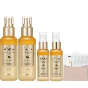 Dalva White Truffle Supreme Интенсивная сыворотка 100млх2р+50млх2п+Очищающее средство 15мл, Популярная корейская косметика