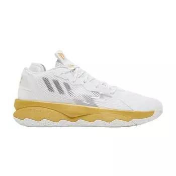 adidas Dame 8 Laheem The Dream Мужские Кроссовки Белый Обувь-Белый Серебристый-Металлик GY1755 40