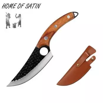 Дамасский нож из нержавеющей стали, кухонный нож для обвалки, ручной работы, рыболовный нож для мяса, нож для приготовления пищи, мясник, шеф-повар, утилита чёрный