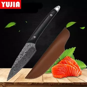 Дамасский узор из нержавеющей стали Кованый кухонный нож для фруктов Нож для обвалки Нож для мяса Нож для овощей Нож для овощей Style 1