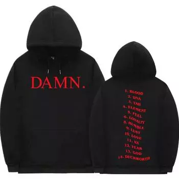 Damn Kendrick Lamar Hoodies Pglang Mr Morale & The Big Steppers Альбом Трек-лист Толстовка Мужская Женская Хип-Хоп Пуловеры Пальто S