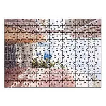 Damoa Test Tube Jigsaw Puzzle Appearance of Santorini Island, Korean popular puzzles