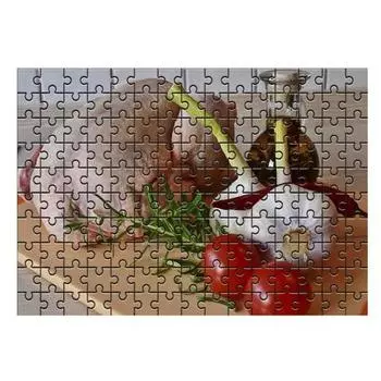 Damoa Test Tube Jigsaw Puzzle Chicken on Cutting Board, Korean popular puzzles