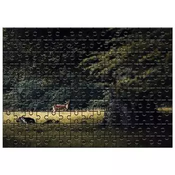 Damoa Test Tube Jigsaw Puzzle Deer in the Park, Korean popular puzzles