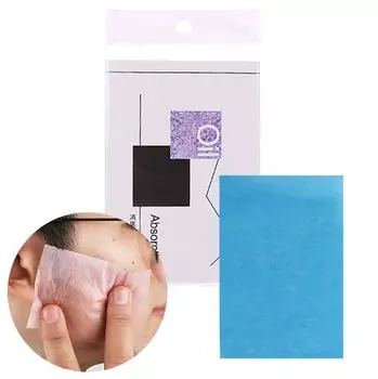 Дамская бумага со свежей смазкой для лица Бумага, впитывающая масло, в 50 штуках One Size