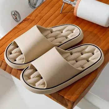 Дамский летний дом, ванная комната в помещении, ванна, нескользящие тапочки, новые протечки из материала EVA, быстросохнущие всесезонные тапочки 36-37 серый
