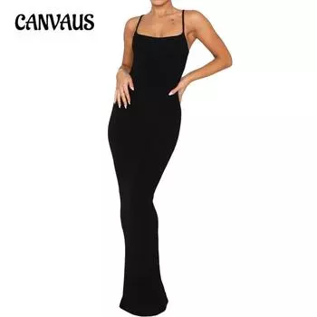 Дамское летнее новое однотонное платье-халтер с сексуальным облегающим принтом и длинными платьями S белый