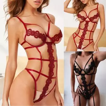 Дамское сексуальное нижнее белье с кружевным ремешком, сексуальное нижнее белье с открытой спиной S