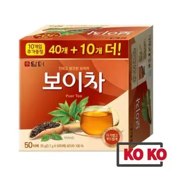 Damtuh 100% чай пуэр в пакетиках 0,7 г X 50 стиков 1 box (50stick)