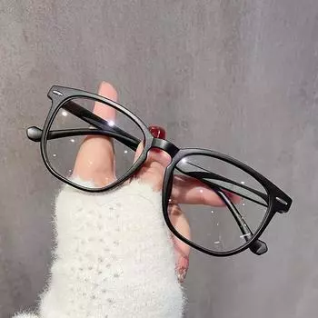 Дамы и студенты, повседневные очки для путешествий, модные индивидуальные очки в стиле ретро, повседневные простые очки в большой квадратной оправе