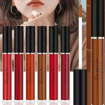 Дамы красоты макияж сексуальный увлажняющий длительный блеск для губ помада красный