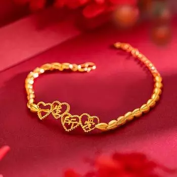 Дамы любят ручную цепь латунную гальваническую регулируемую ручную цепь золотой