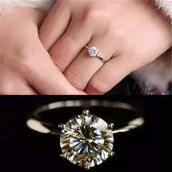 Дамы невесты свадебное обручальное кольцо кольцо из сплава 6 разноцветный