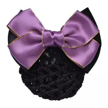 Дамы Женщины Профессиональные Дамы Стюардесса Bownot Snood Заколки Для Волос Сетка Для Волос Заколка Для Волос