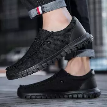 Damyuan мужские повседневные кроссовки новые модные кроссовки для бега на открытом воздухе легкие сетчатые спортивные кроссовки нескользящие кроссовки для бега 39 чёрный