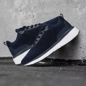 Damyuan высококачественные мужские кроссовки для бега, легкие спортивные туфли, сетчатые дышащие повседневные кроссовки, нескользящие, для активного отдыха для мужчин 39 темно-синий