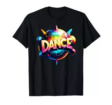 Dance Magic Vibrant Disco Ball Reflection Beam - T-Shirt чёрный