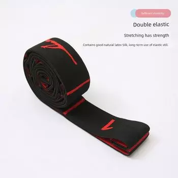 Dance Tension Band Yoga Elastic Band Stretch Kids Ballet Practice 10 Grid 12 Grid Segment Digital Belt Pulling Rope Main Black and Red [8]]