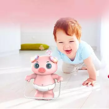 Dancing Electric Toy Clap Your Hands Wake Up Dumping Voice-activated Skipping Pig