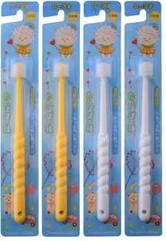 Dandelion Seed 360 degree round toothbrush with extra fine bristles of 4 for ages (set 0-3)