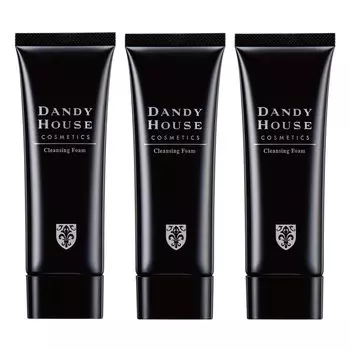 Dandy House Очищающая пенка для умывания лица 3 флакона 80 г 60 шт. для мужчин (Набор [1 (приблизительно. дней)])