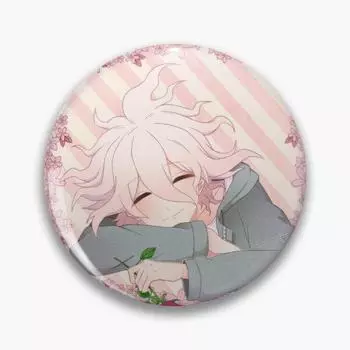Danganronpa 2 Komaeda Nagito V2 мягкая кнопка на булавке ювелирное изделие значок на шляпе одежда мультфильм женский милый модный забавный подарок воротник креативный