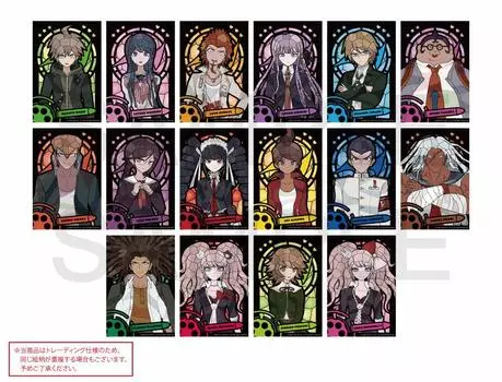Danganronpa Character Stained Series Коллекционная Холст Карточка КОРОБКА 1/2 Том 1