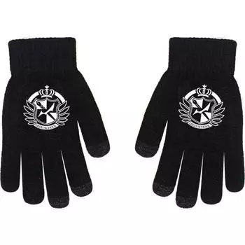 Danganronpa Monokuma Makoto Naegi Анимация Онлайн Игра Периферийные Перчатки Полный Палец Черные Противоскользящие Утолщенные Теплые Average Size