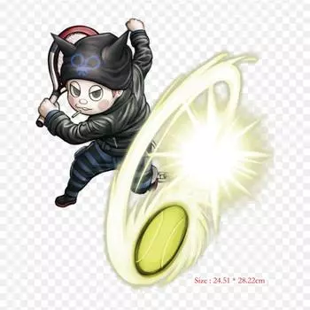 Danganronpa V3 Killing Harmony Danganronpa Trigger Happy Print наклейка на одежду DIY термонаклейки для футболок патч утюг на переносе патч