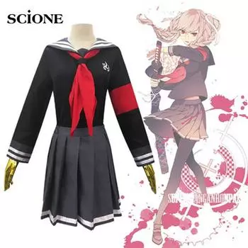 Danganronpa V3 костюмы для косплея Peko Pekoyama униформа куртка/юбка/галстук женский костюм аниме наборы для косплея S&Danganronpa
