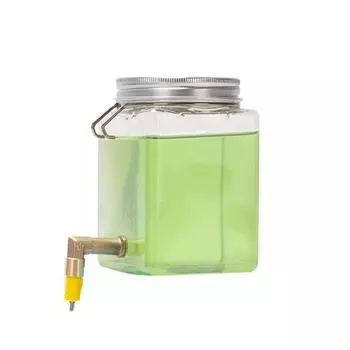 Dangling Bird Water Feeder Leakproof Bird Waterer Parrot Water Dispenser for Parrots Cockatoo Clear