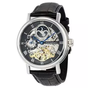 Daniel Douglas Watch Automatic Mechanical DD8806 Automatic Skeleton DANIEL&DOUGLAS Men s (DD8806-BK)