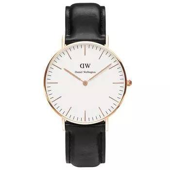 Daniel Wellington 36 мм часы унисекс кожа аналоговые 0508DW [Daniel Wellington] мужские женские [Товар]
