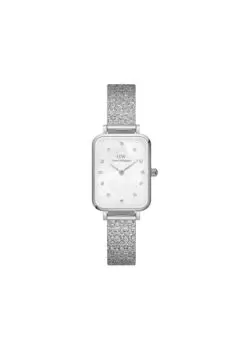 Часы Daniel Wellington Quadro 20X26 Pressed Studio Lumine MOP White Crystal DW Watch Pearl Watch Square Square Gift for Her Brand Watch Simple